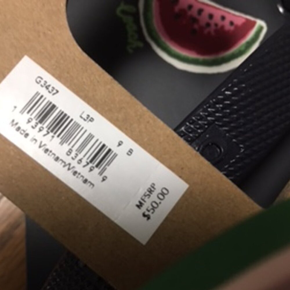 NWT Coach Black Watermelon Logo Flip Flops Size 9-10 - Picture 8 of 8